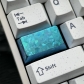 1/1.25/1.75/2U Titanium Alloy Anodizing Artisan Keycaps for Mechanical Keyboard Personalized Keycaps -Ice Crystal Blue/Grey